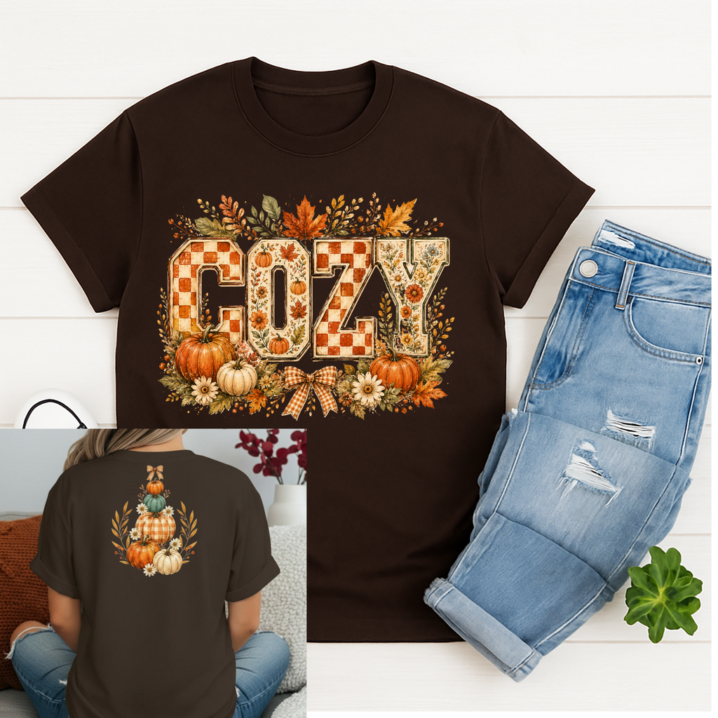 Cozy Tee – Front & Back Graphic T-Shirt