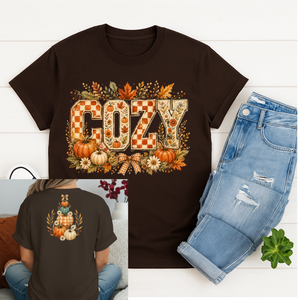 Cozy T -Shirt– Front & Back Graphic T-Shirt TheCraftNook