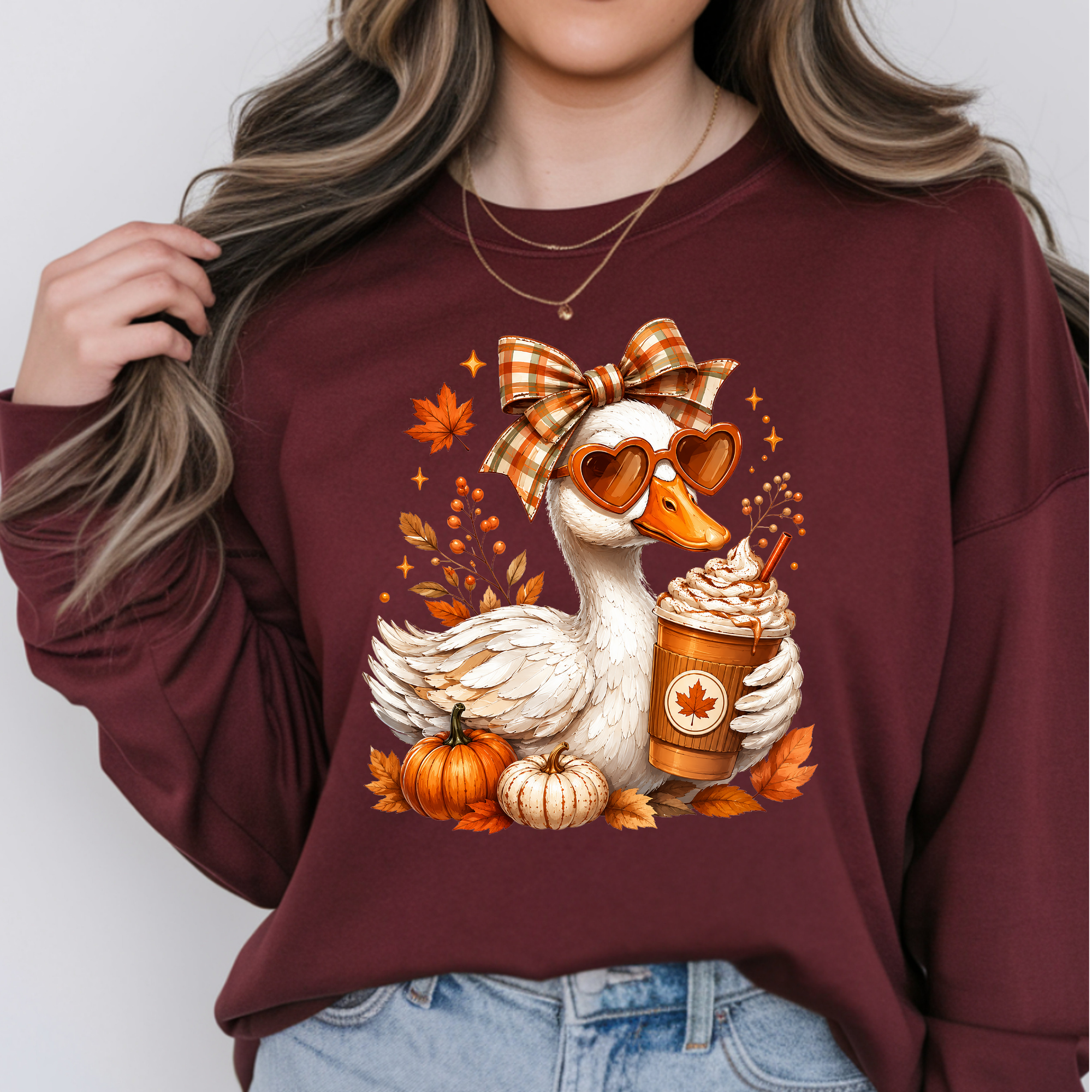 Fall Duck Long Sleeve Tee