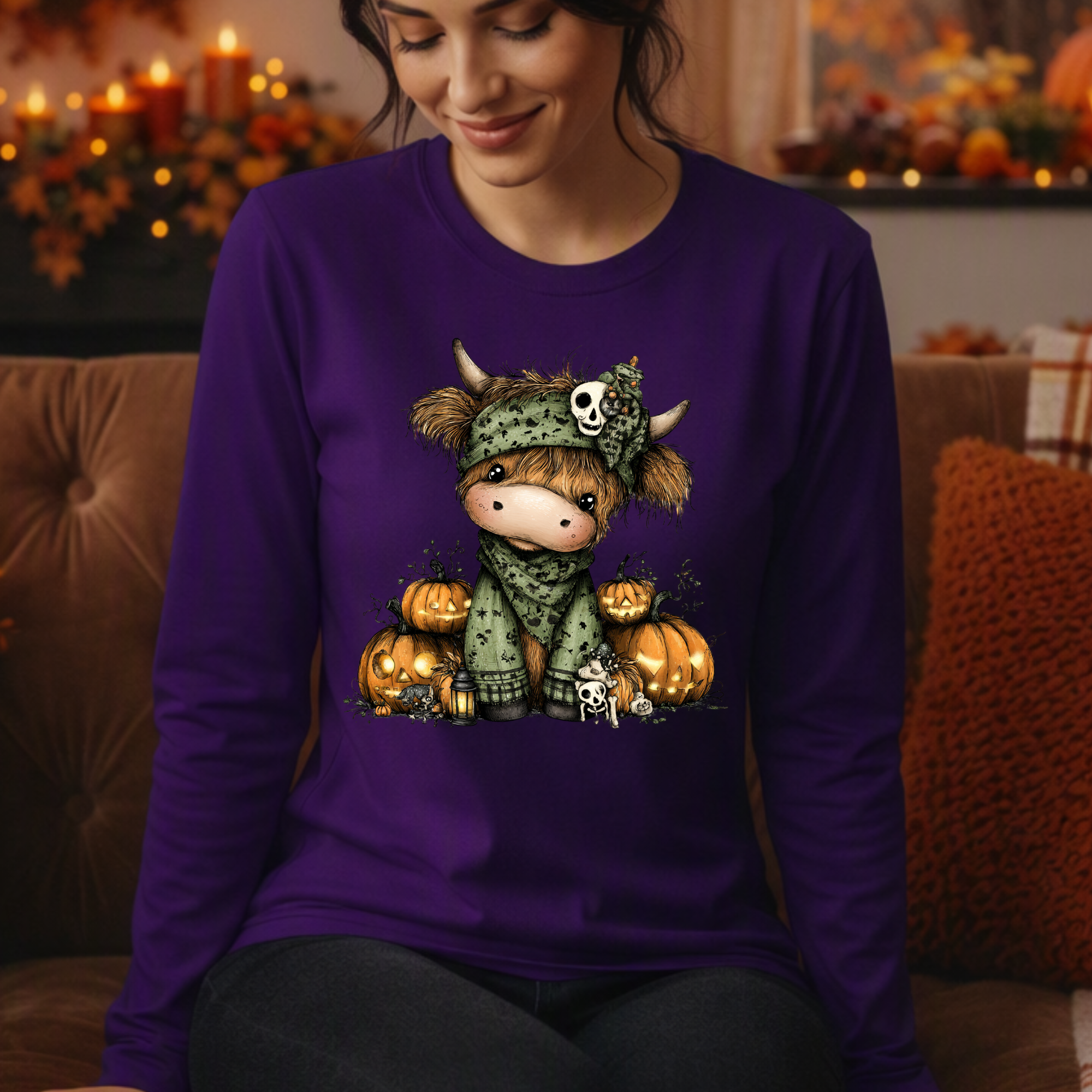 Highland Halloween Long Sleeve Tee