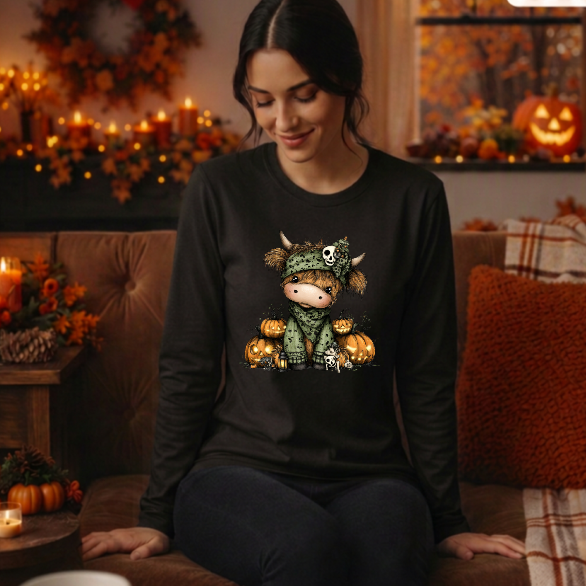 Highland Halloween Long Sleeve Tee