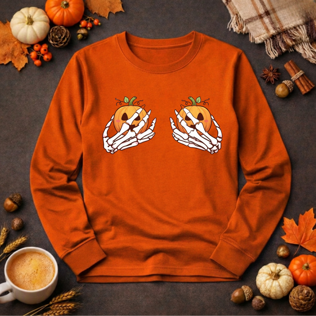 Pumpkin Squish Long Sleeve tee TheCraftNook