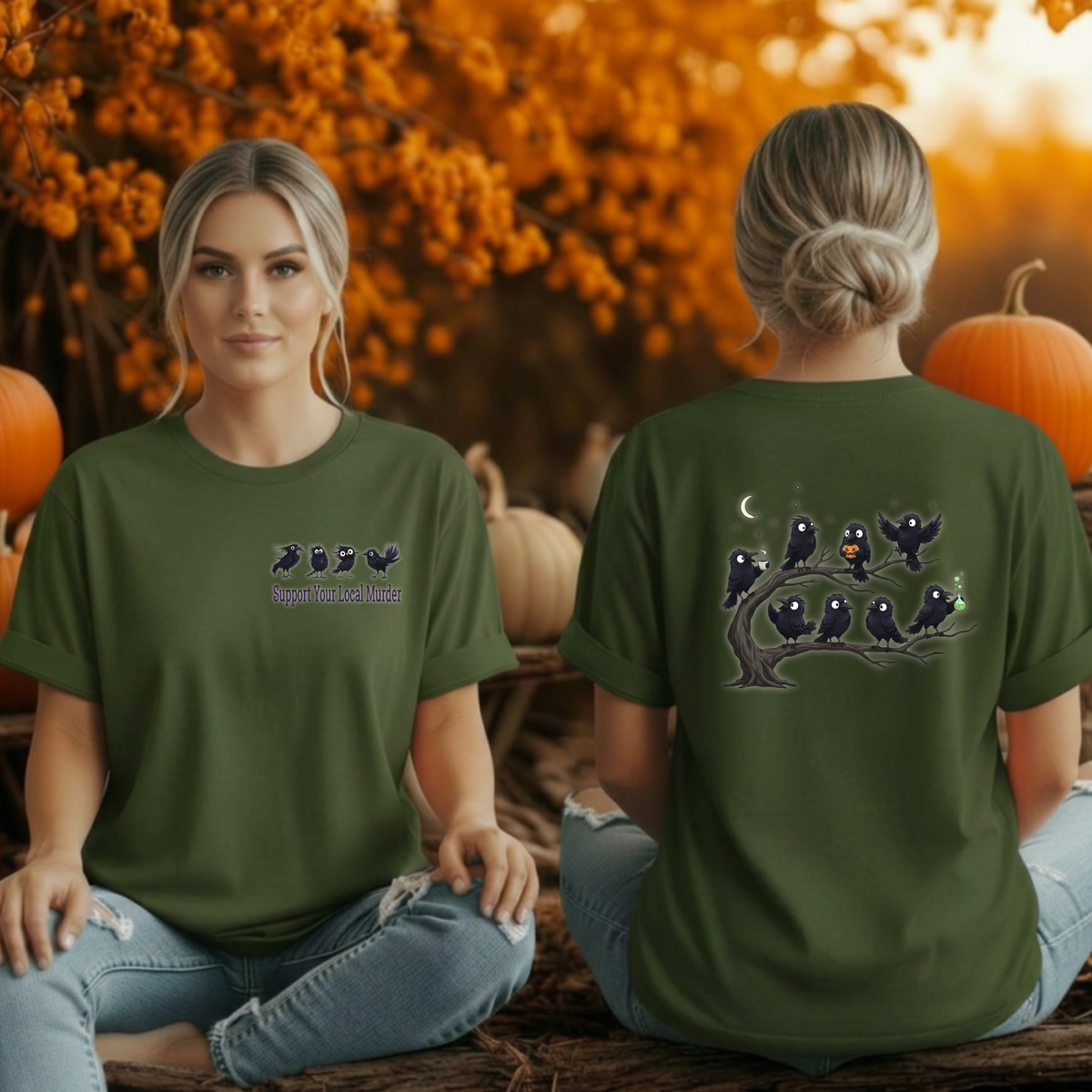 Local Murder T-Shirt Pocket and back graphics TheCraftNook