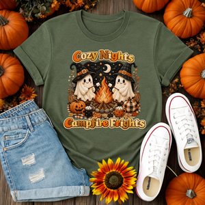 Cozy Nights Halloween T-Shirt TheCraftNook
