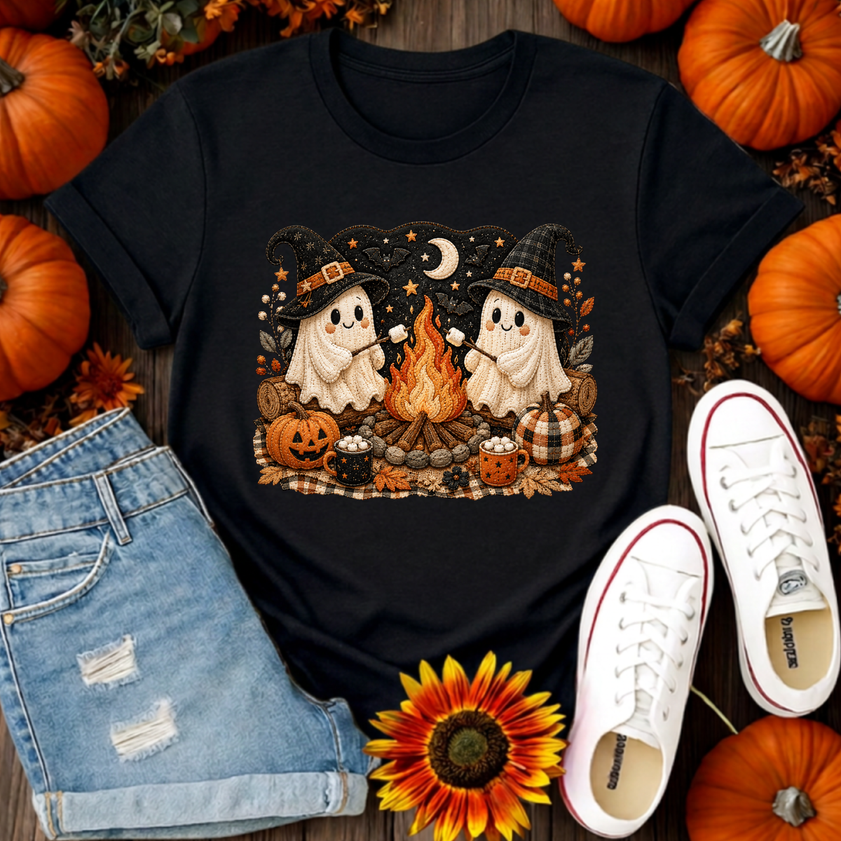 Camp Ghost Halloween T-Shirt TheCraftNook