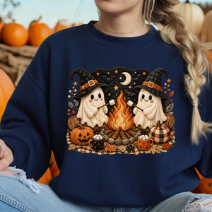 Camp Ghost Halloween Sweatshirt TheCraftNook