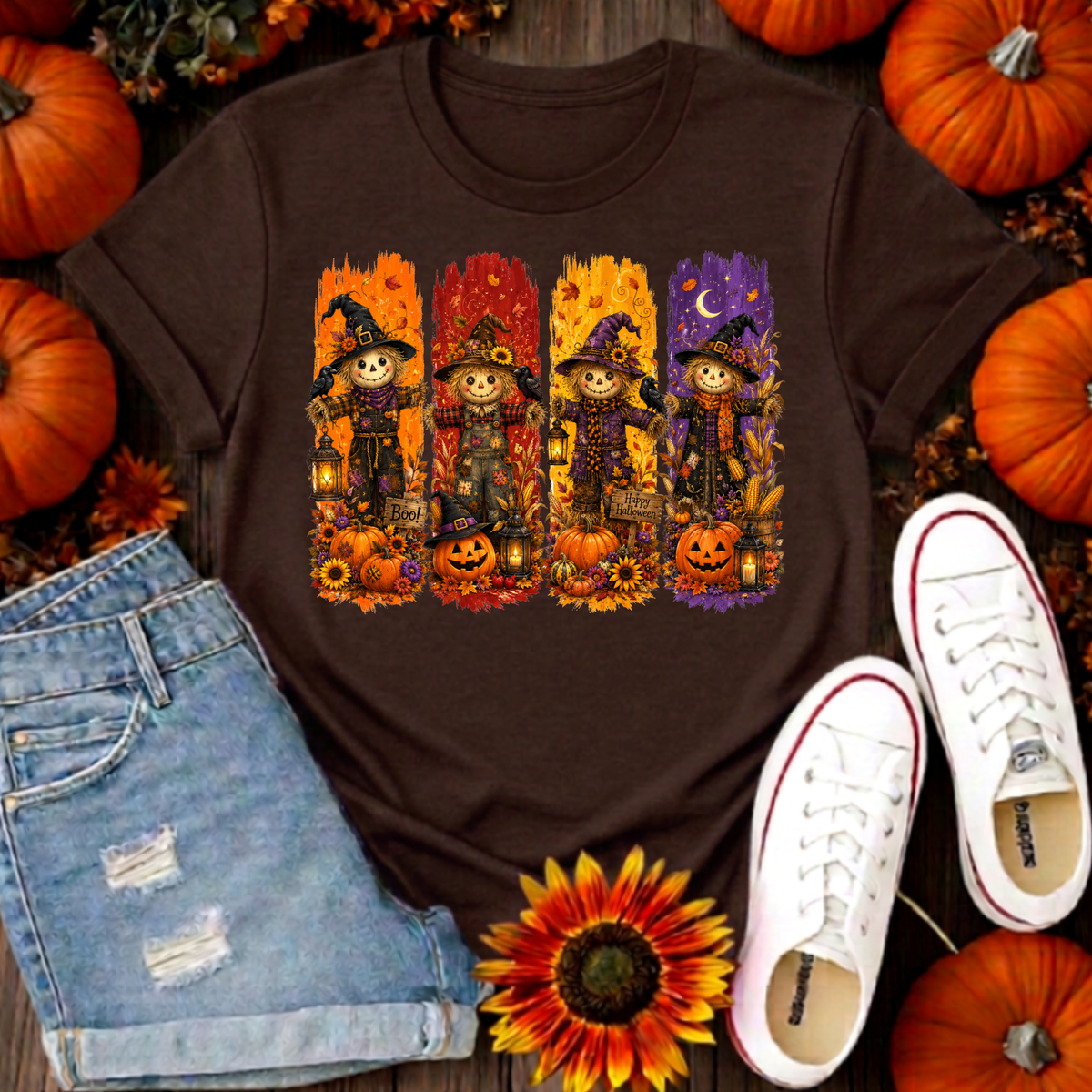 Crow Crew T-Shirt – Halloween Graphic T-Shirt TheCraftNook