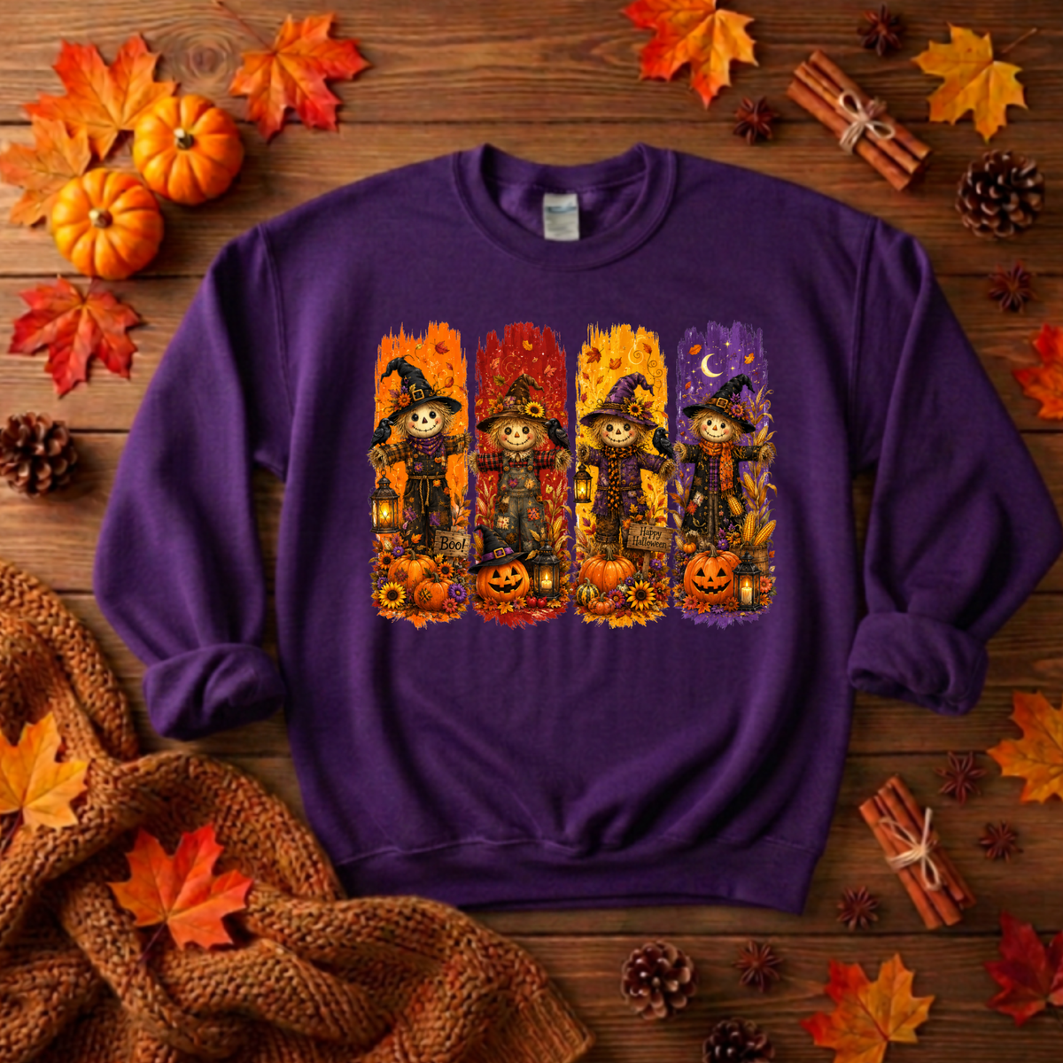Crow Crew Sweatshirt – Halloween Fleece Crewneck TheCraftNook