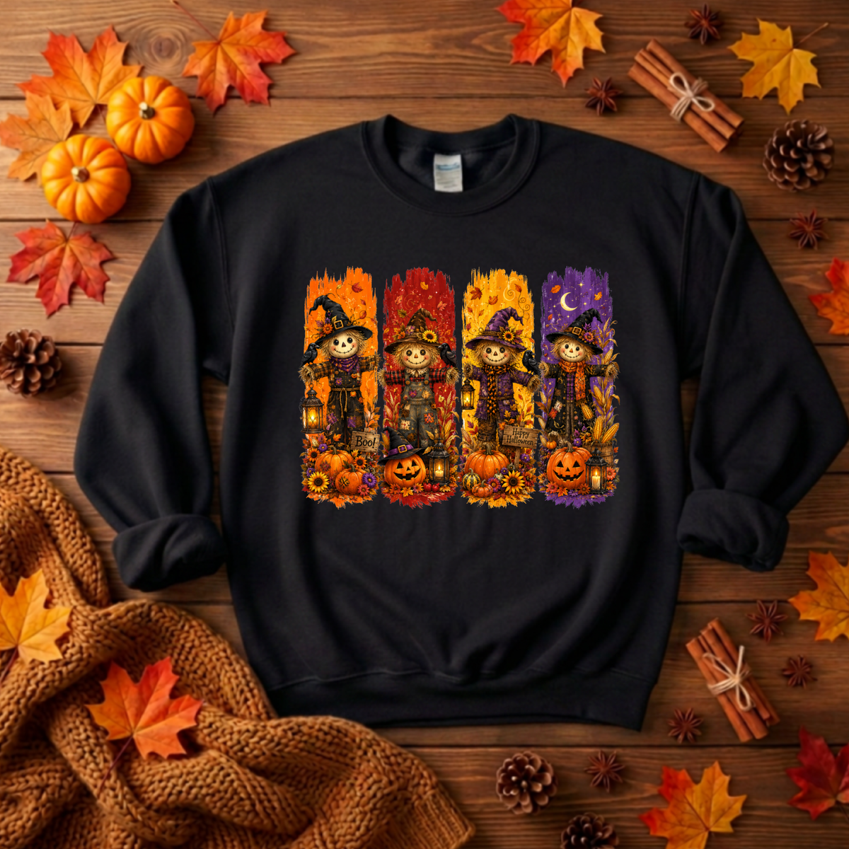 Crow Crew Sweatshirt – Halloween Fleece Crewneck TheCraftNook