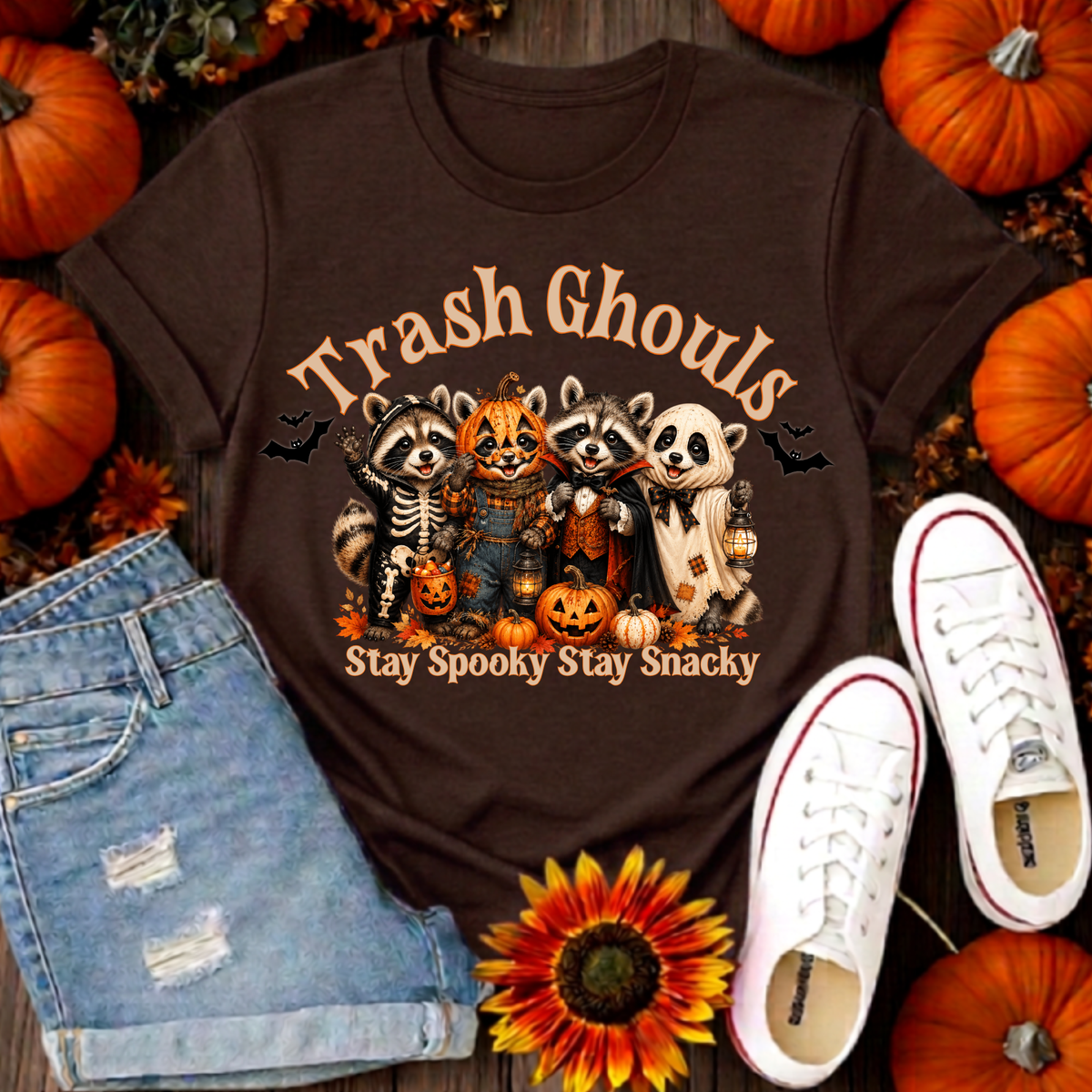 Trash Ghouls T-Shirt – Funny Halloween Graphic T-Shirt TheCraftNook