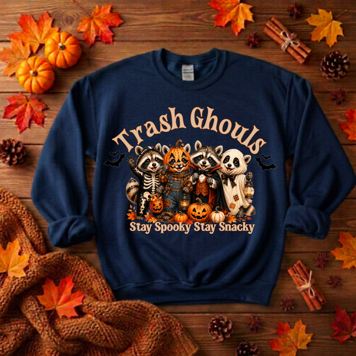 Trash Ghouls Sweatshirt – Funny Halloween Graphic Crewneck TheCraftNook