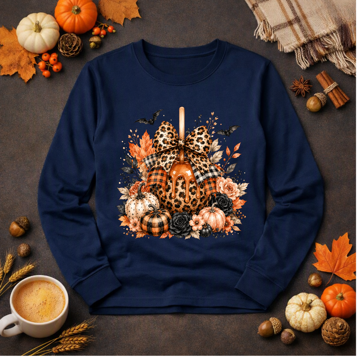 Sweet Fall Long Sleeve Tee | Cottagecore Halloween Shirt TheCraftNook