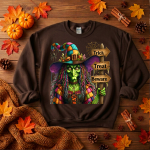 Trick Treat Beware Sweatshirt TheCraftNook