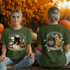 Spooky Biscuits T-Shirt — Front & Back Graphics TheCraftNook