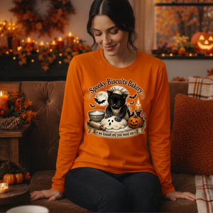 Spooky Biscuits Long Sleeve Tee TheCraftNook