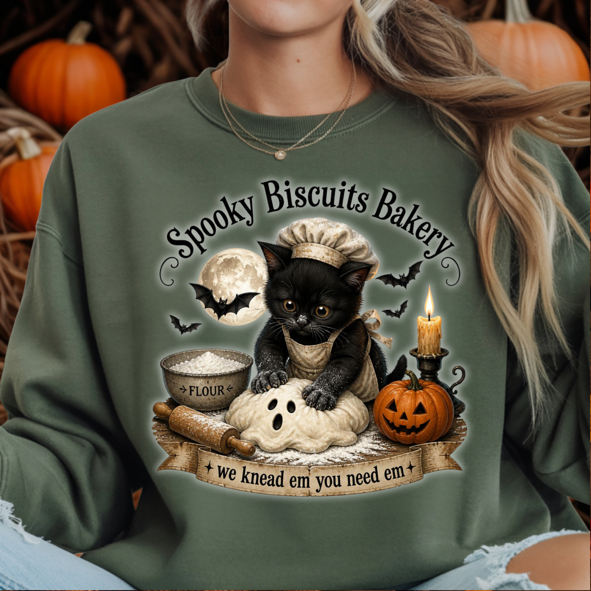 Spooky Biscuit's Sweatshirt TheCraftNook