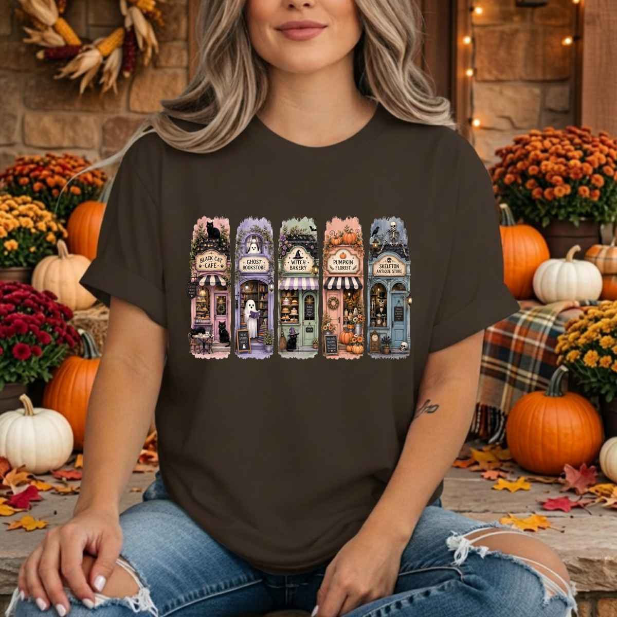 Halloween Shops T-shirt TheCraftNook