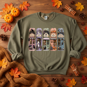 Halloween Shops Sweatshirt TheCraftNook