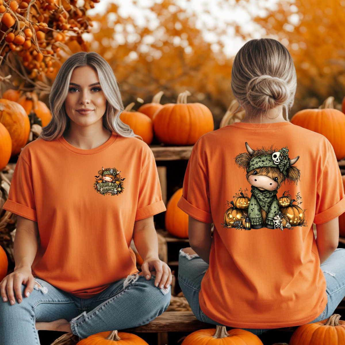 Highland Halloween Pocket and Back Graphics TheCraftNook