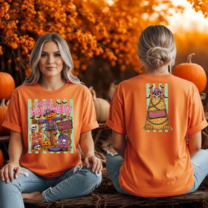 Howdy Halloween T-Shirt– Front & Back Graphic T-Shirt TheCraftNook