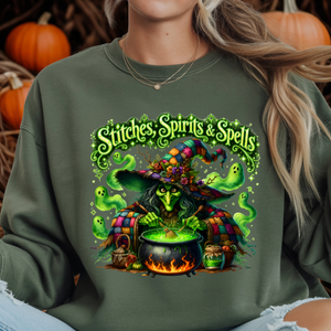 Stitches Spirits & Spells Sweatshirt TheCraftNook