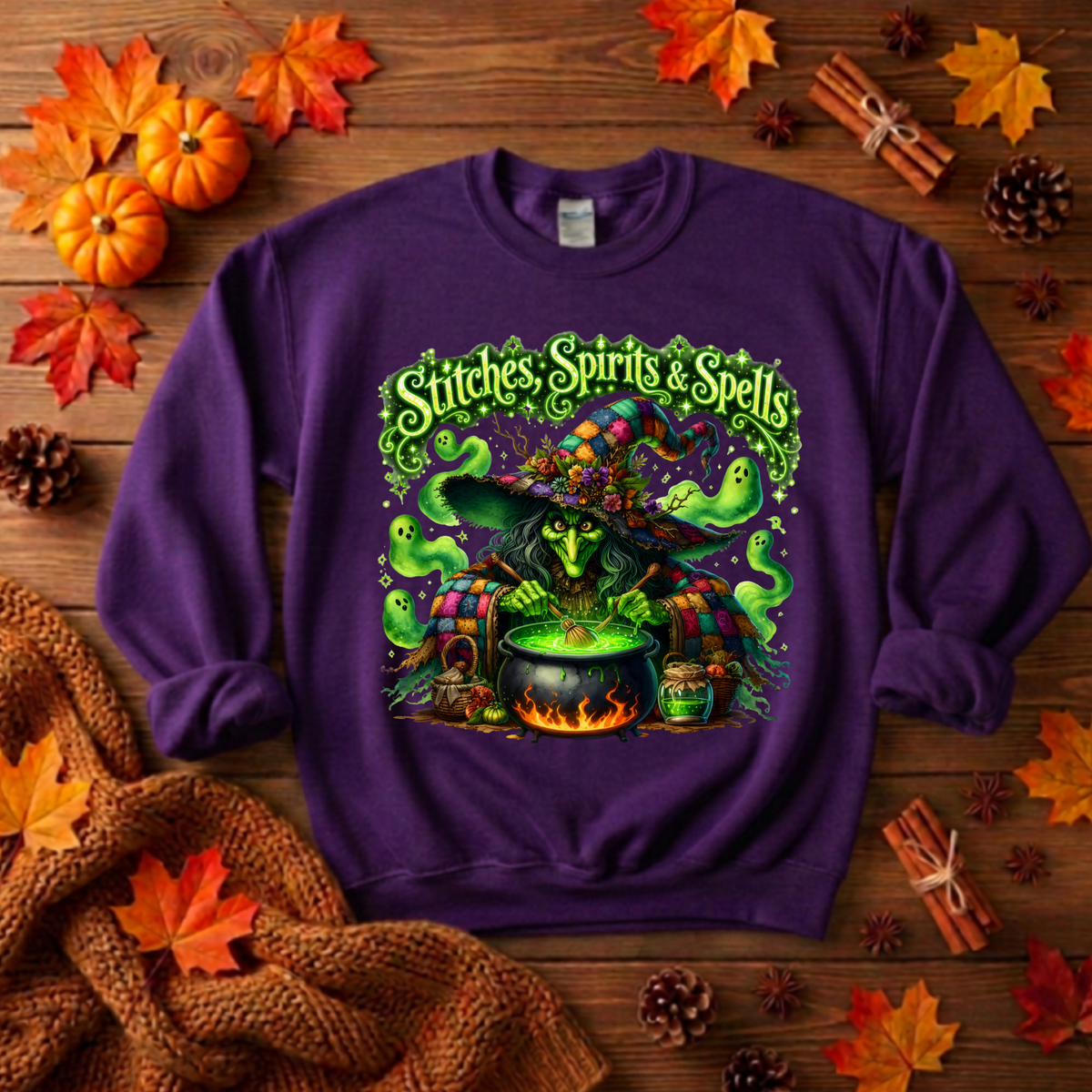 Stitches Spirits & Spells Sweatshirt TheCraftNook