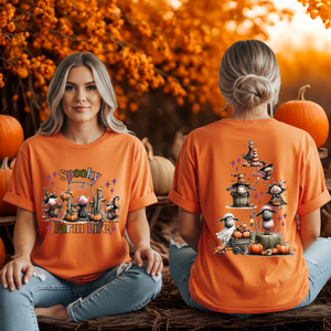 Spooky Farm Life T-Shirt – Front & Back Graphic TheCraftNook