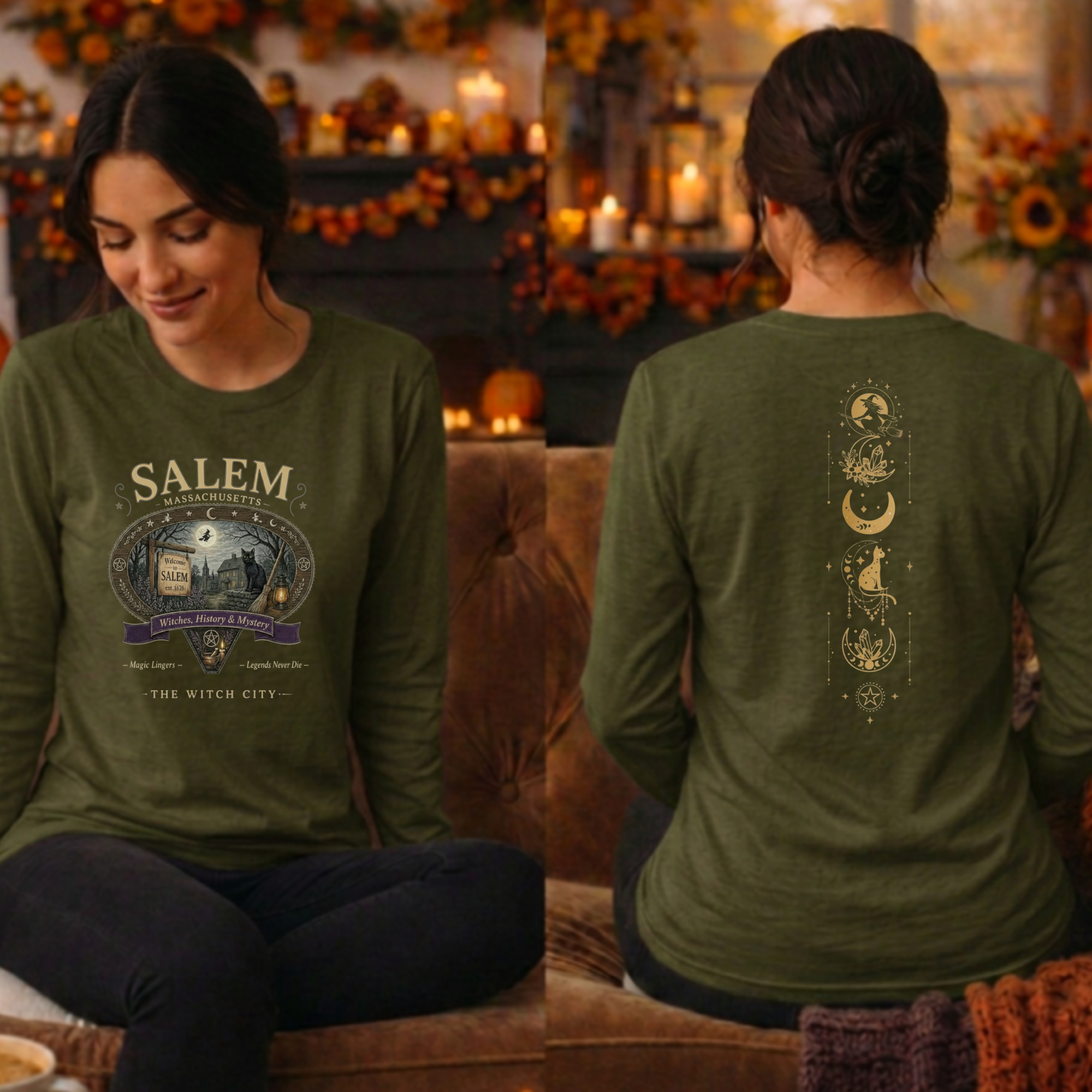 Salem Long Sleeve Tee – Front & Back