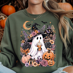 Boo-tiful Harvest Night Sweatshirt | Halloween Graphic Crewneck TheCraftNook