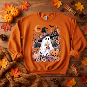 Boo-tiful Harvest Night Sweatshirt | Halloween Graphic Crewneck TheCraftNook