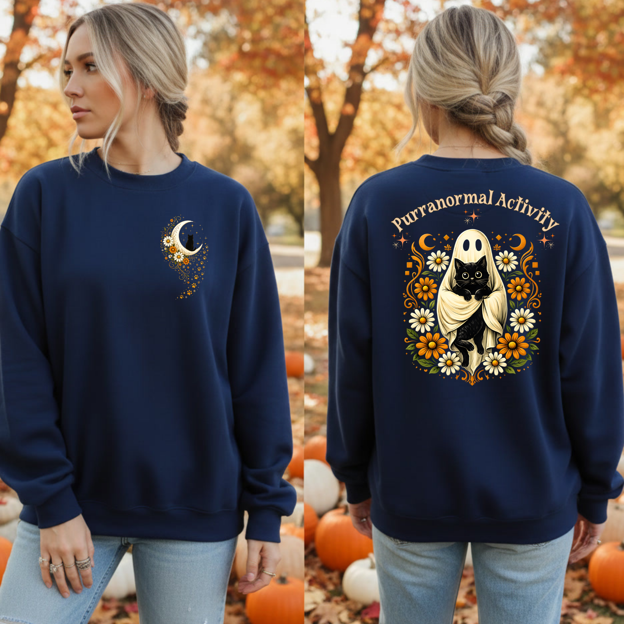 Purranormal Activity Sweatshirt – Pocket & Full Back Graphic