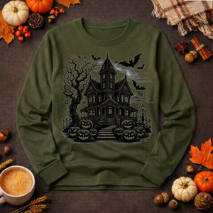 Halloween Long Sleeve T-Shirt | Cozy Autumn Graphic Tee TheCraftNook