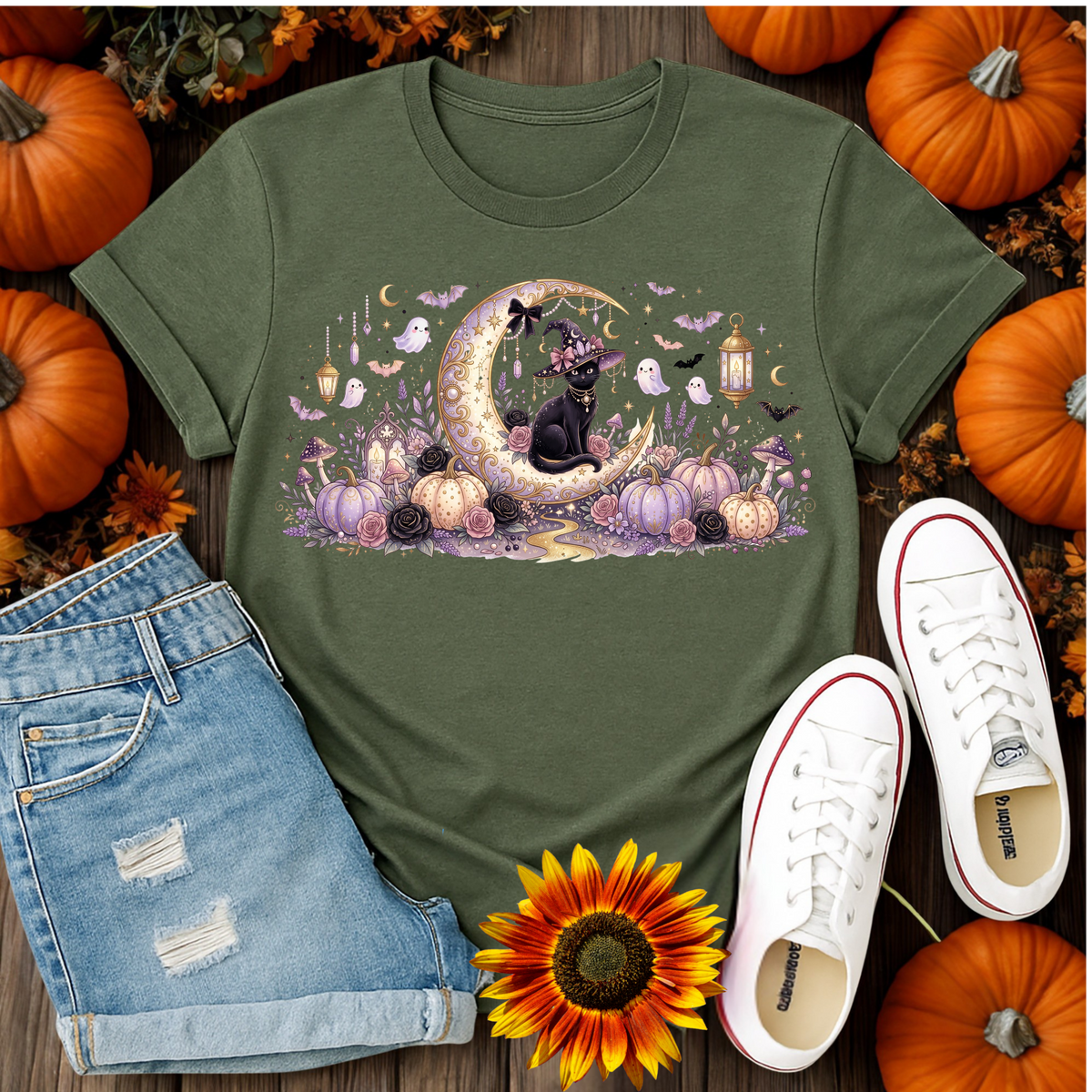 Moonlit Mischief T-shirt TheCraftNook