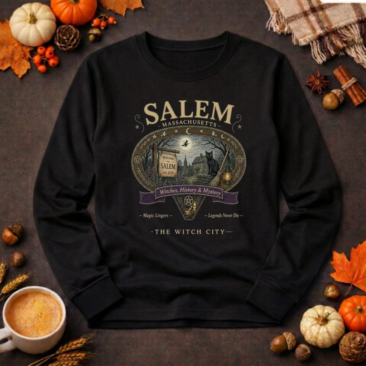 Salem Long Sleeve Tee TheCraftNook