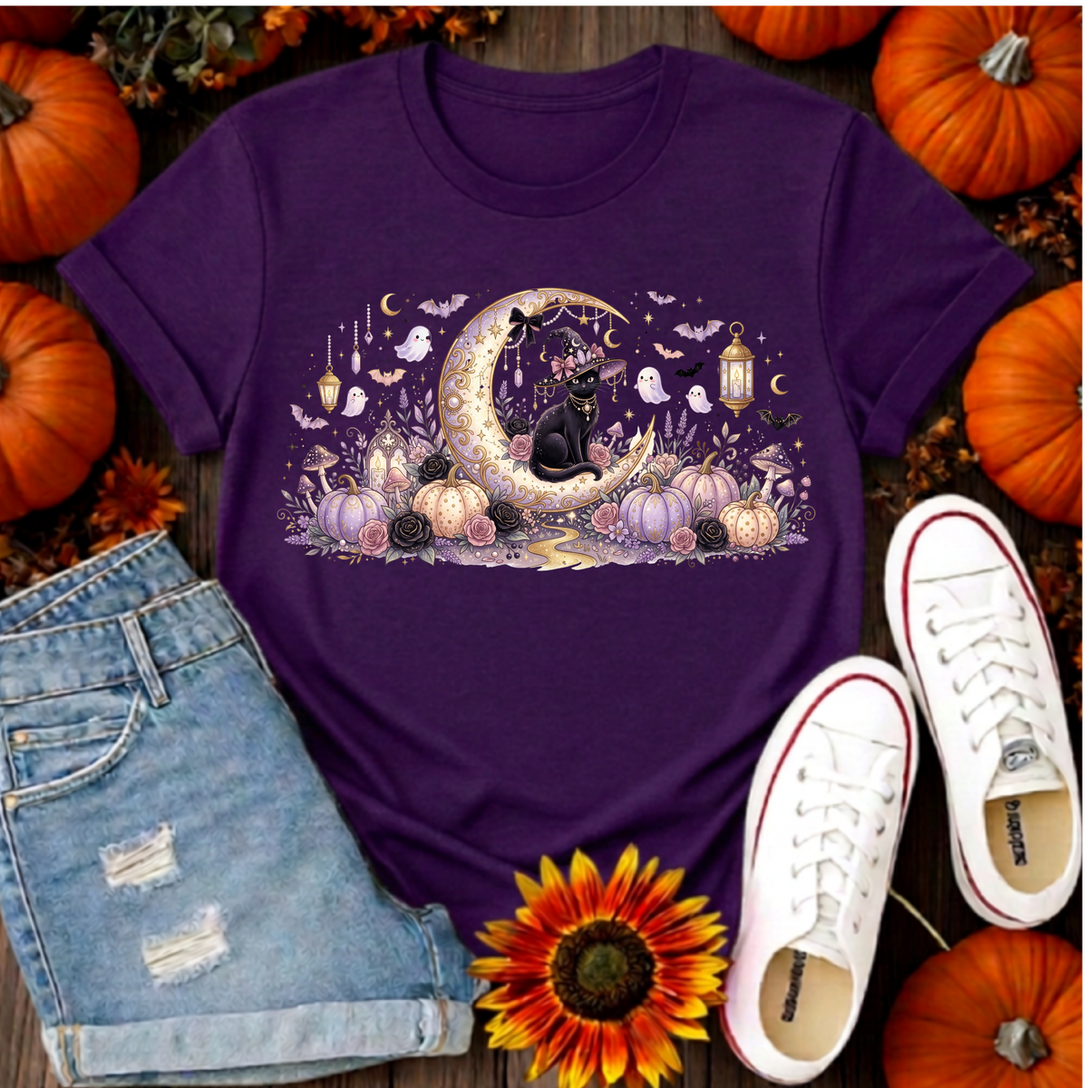 Moonlit Mischief T-shirt TheCraftNook