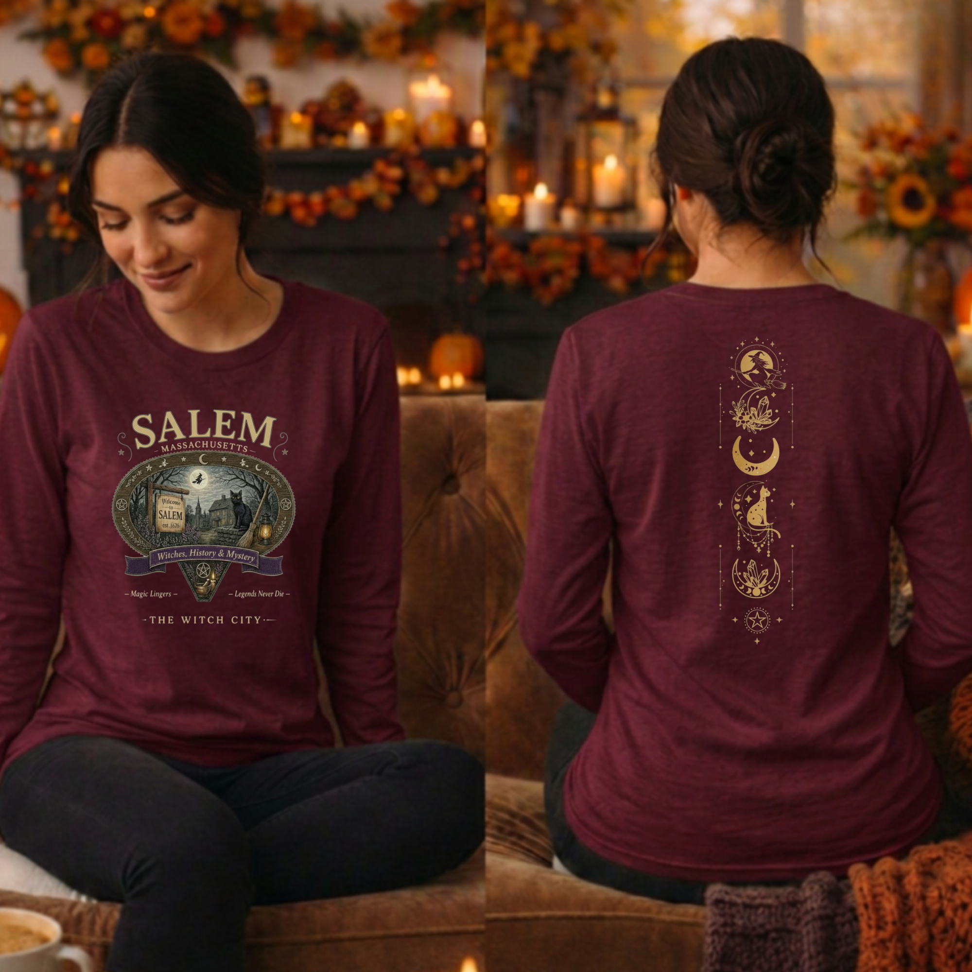 Salem Long Sleeve Tee – Front & Back
