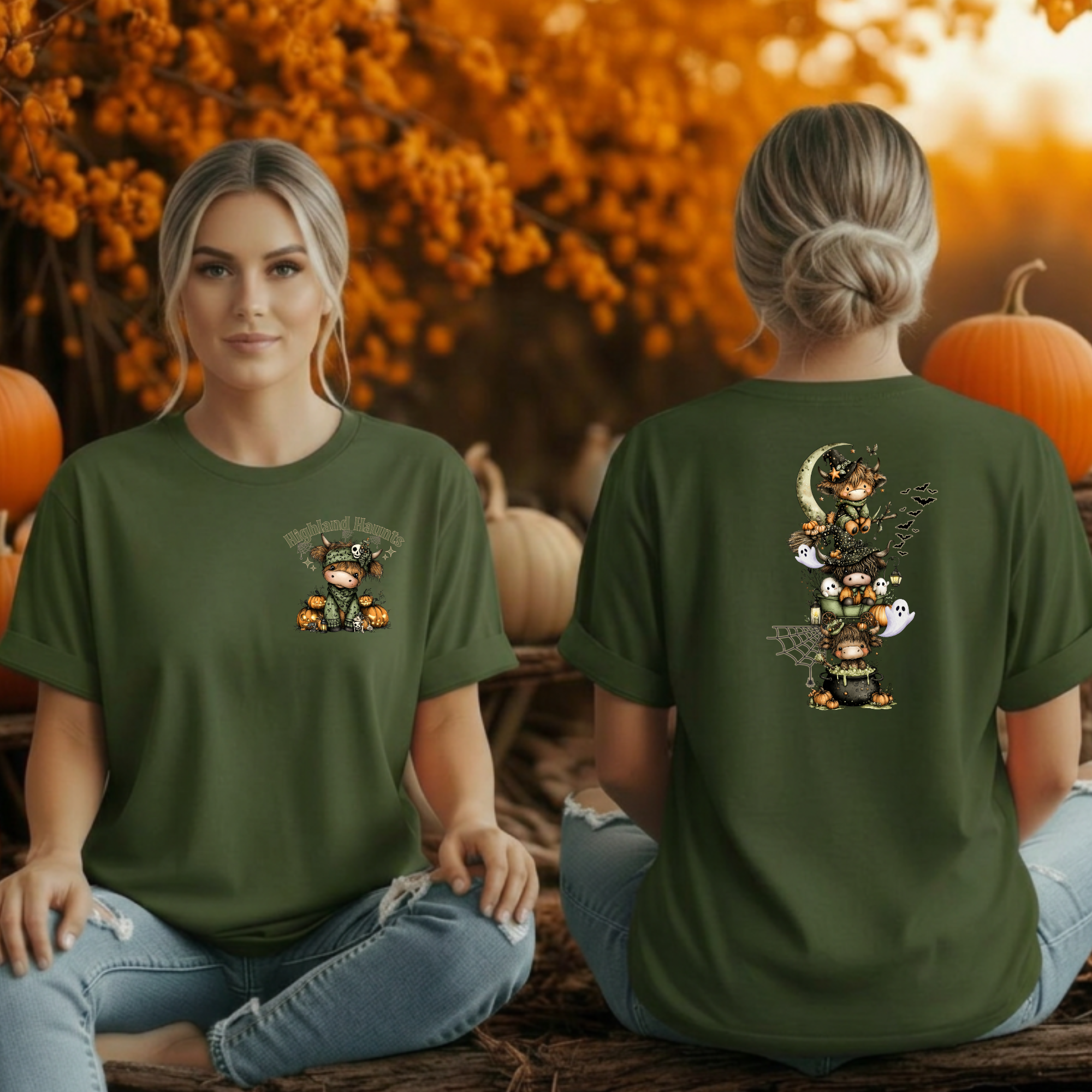 Highland Haunt Tee – Pocket & Full Back Graphics