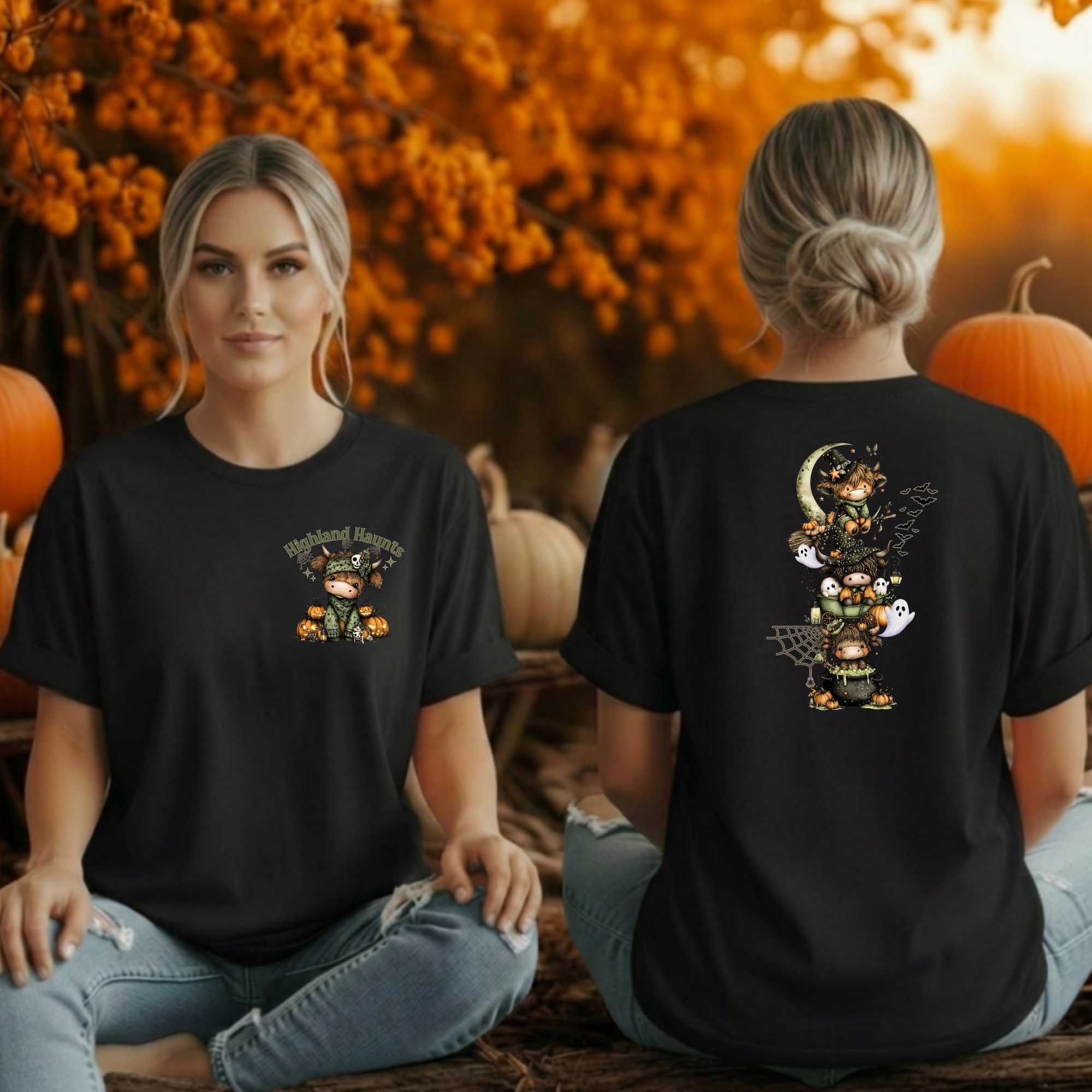 Highland Haunt Tee – Pocket & Full Back Graphics