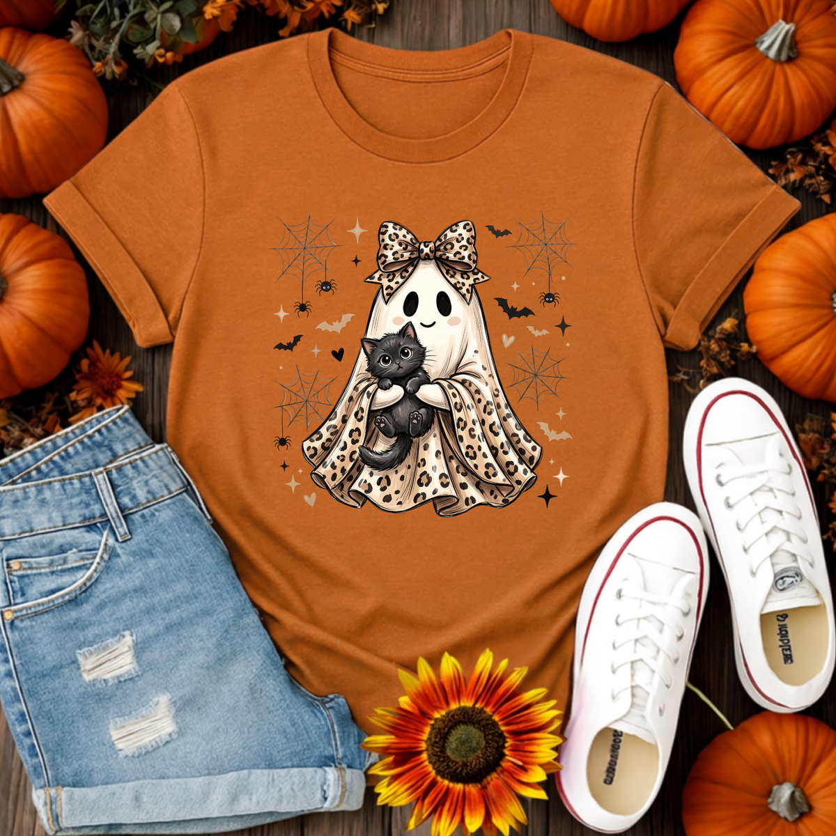 Printed Ghost T-Shirt TheCraftNook