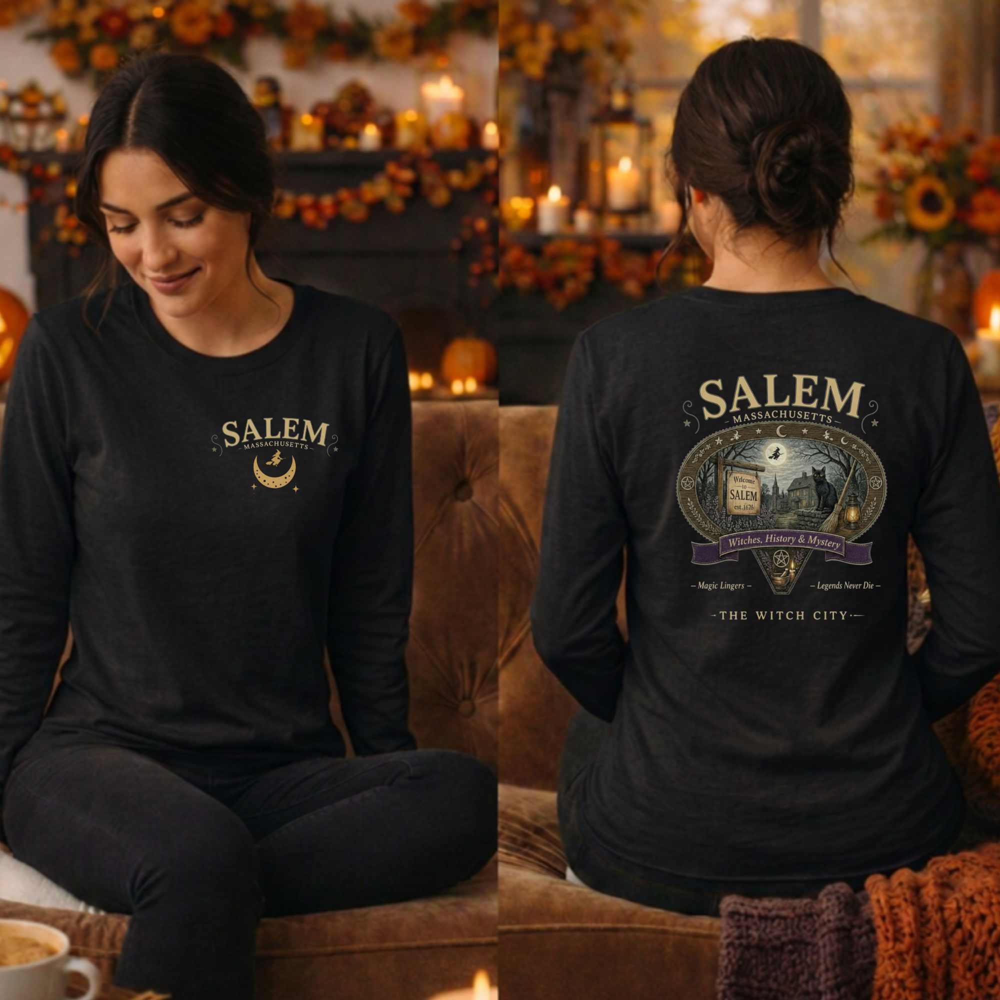 Salem Long Sleeve Tee – Pocket & Back