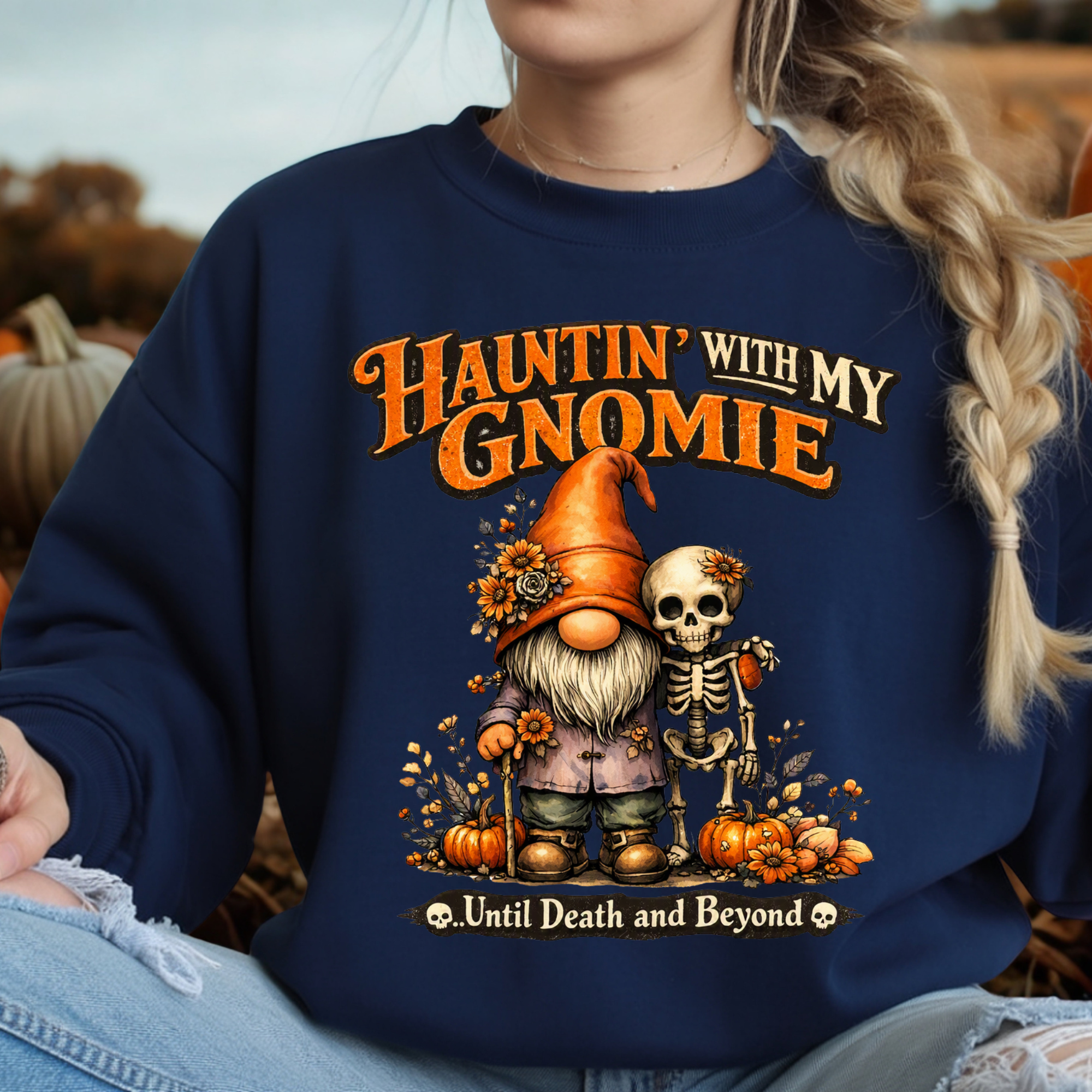 Hauntin' with My Gnomie Long Sleeve Tee