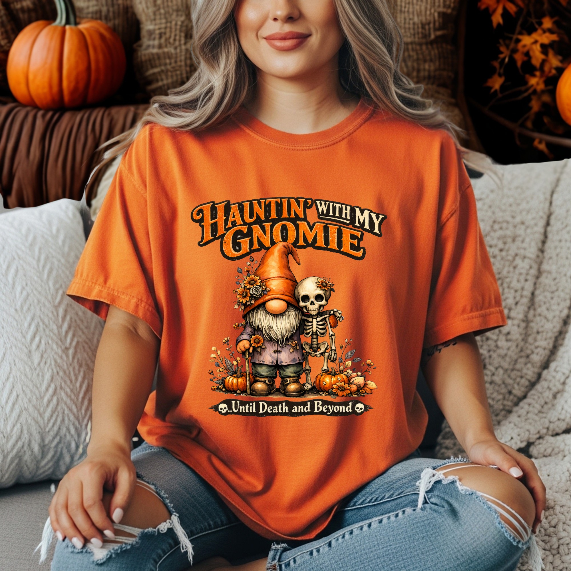 Haunting with My Gnomies Tee