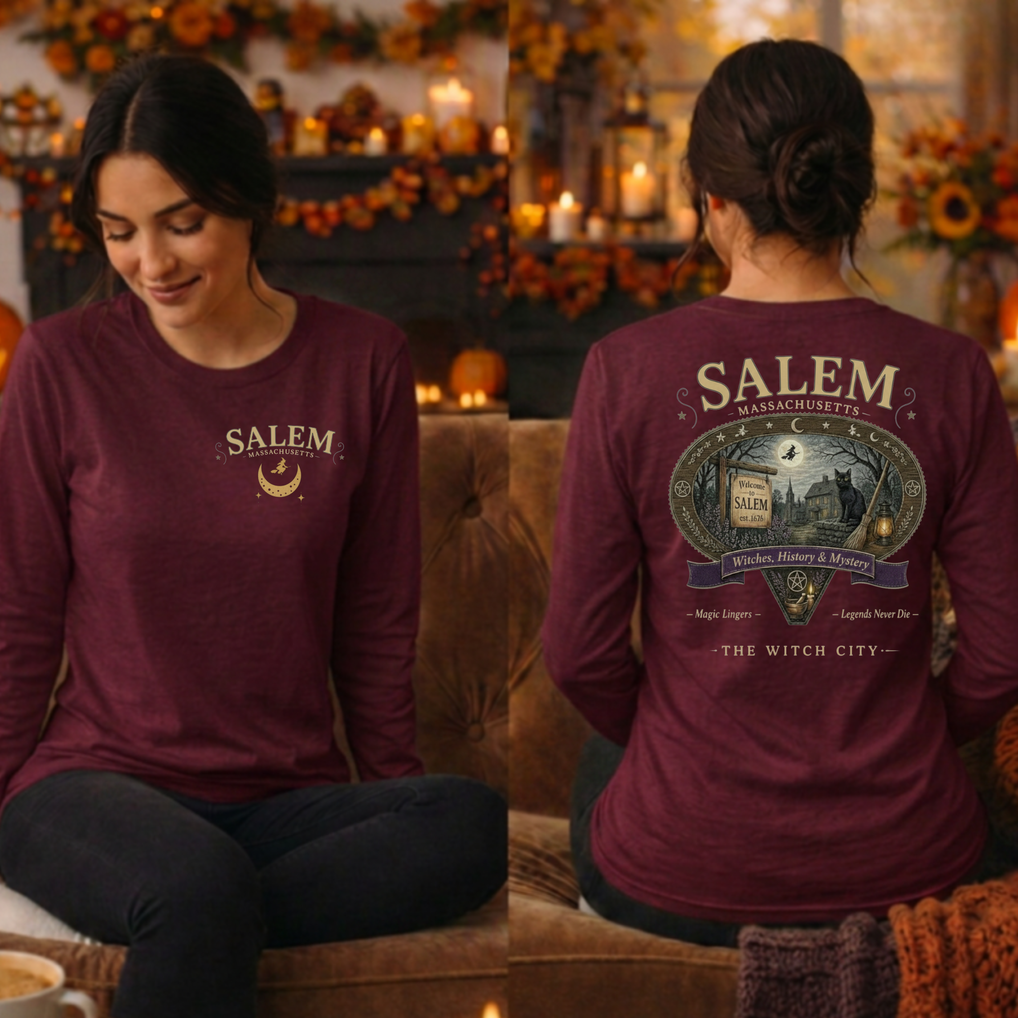 Salem Long Sleeve Tee – Pocket & Back