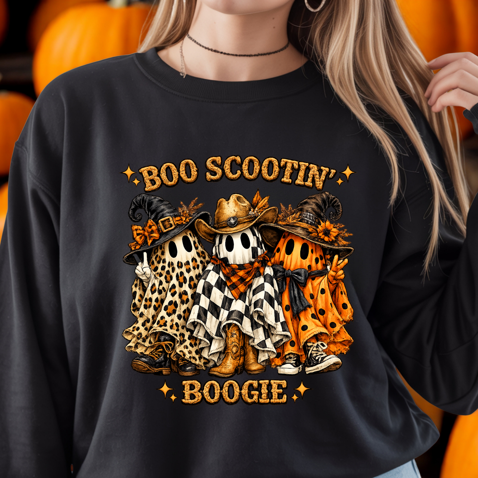Boo Scootin' Boogie Sweatshirt TheCraftNook