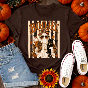 Boojee Ghost Cat T-Shirt – Halloween Cottagecore Graphic T-Shirt TheCraftNook