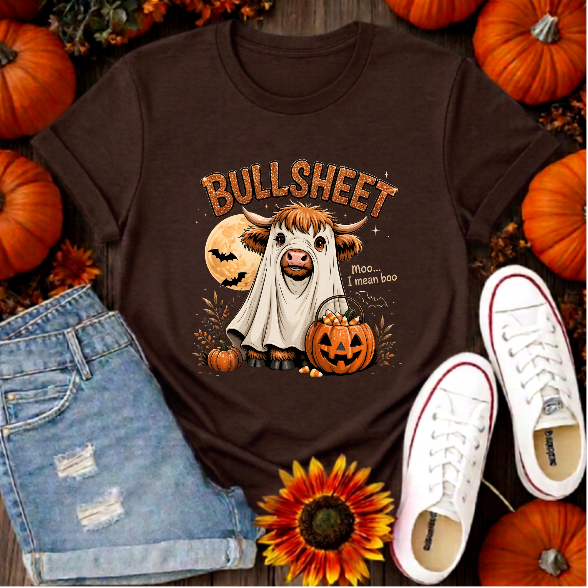 BullSheet Tee – Funny Halloween Graphic T-Shirt
