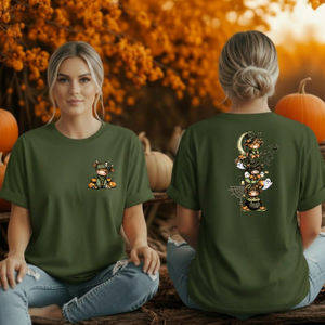 Highland Halloween T-Shirt | Pocket & Full Back Graphic TheCraftNook