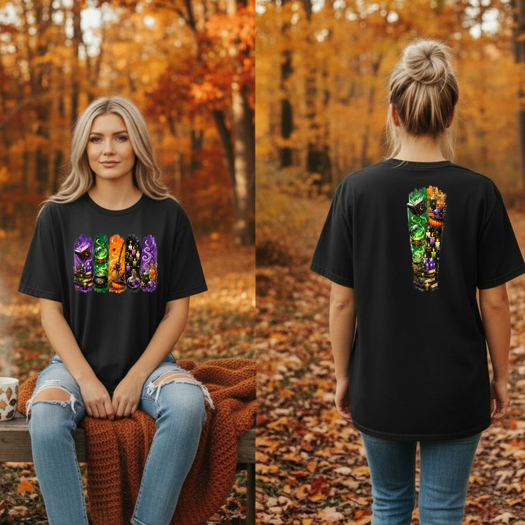 Autumn Alchemy Tee – Witchy Halloween Graphic T-Shirt