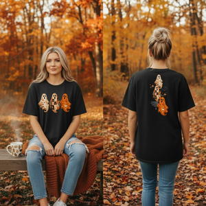 Preppy Ghost T-Shirt – Front & Back Graphics TheCraftNook