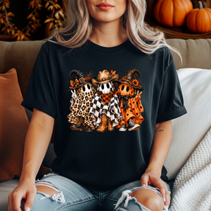 Western Ghost Halloween T-Shirt | Spooky Cowboy Graphic T-Shirt TheCraftNook